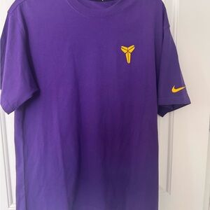 Nike Purple Short-Sleeve Kobe Logo Tee with Yellow Accents